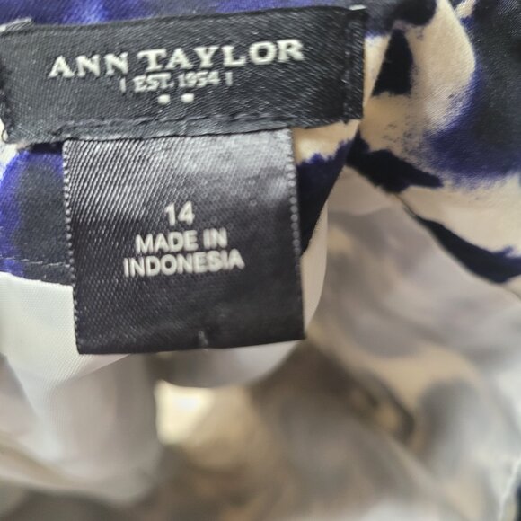 Beautiful Ann Taylor skirt leopard print floral knee length dress size 14 - Picture 2 of 3